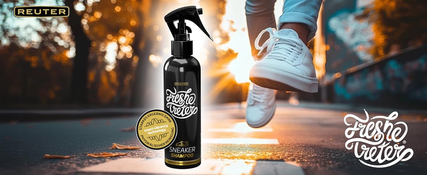 Sneaker nach der Reinigung mit Freshe Treter